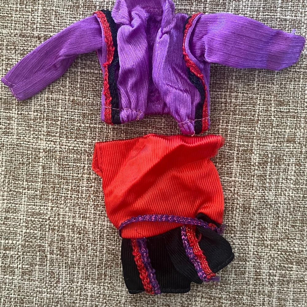 HTF RARE Vintage 80s Barbie Roller Skating Mattel #1880 Red Black Romper Jacket
